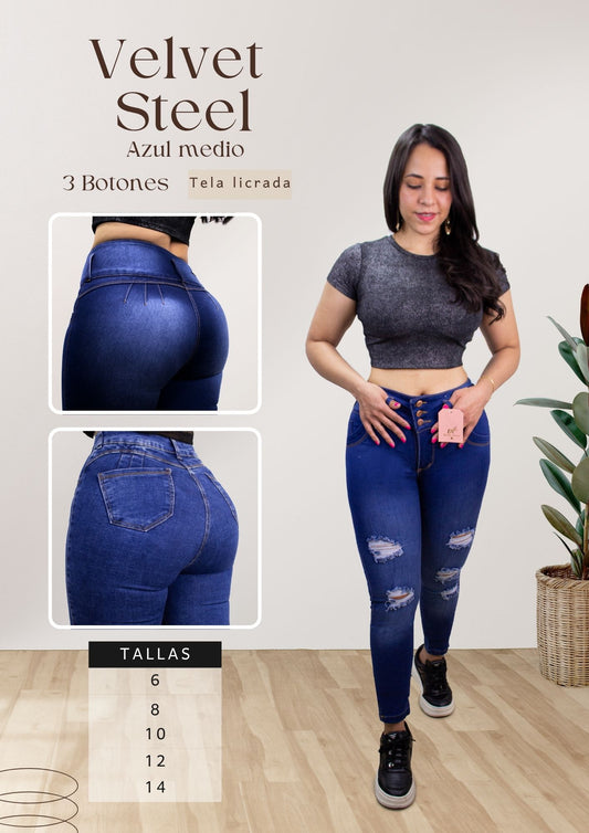 Velvet  Steel Azul medio