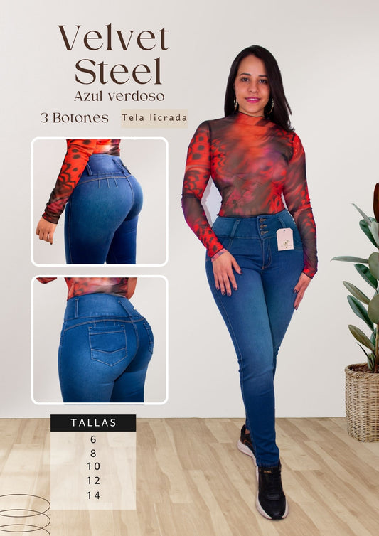 Velvet  Steel Azul verdoso