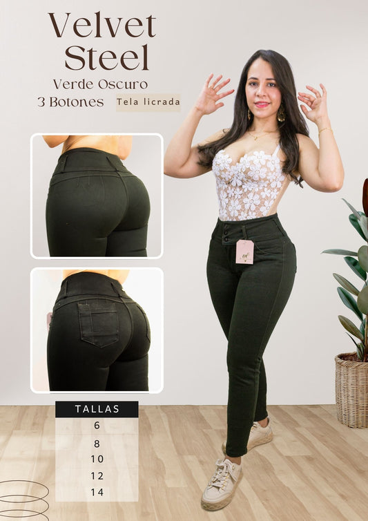 Velvet  Steel Verde Oscuro