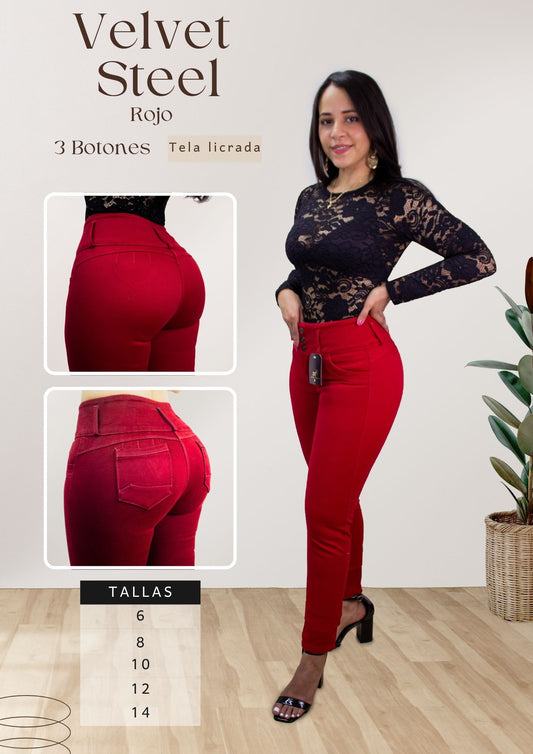 Velvet  Steel Rojo