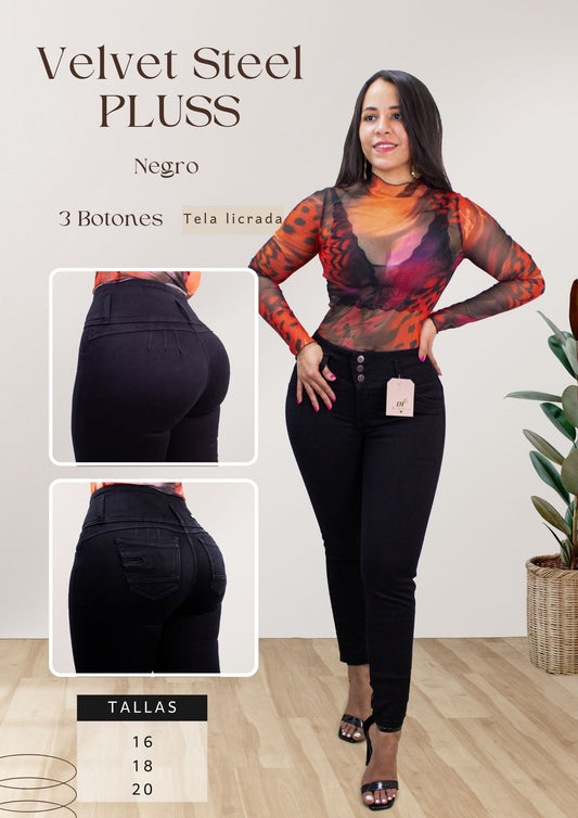 Velvet Steel PLUSS Negro