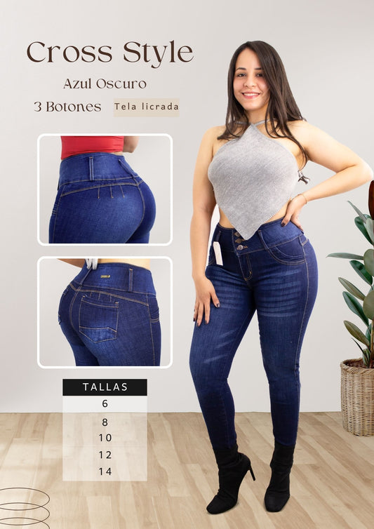 Cross Style Azul Oscuro
