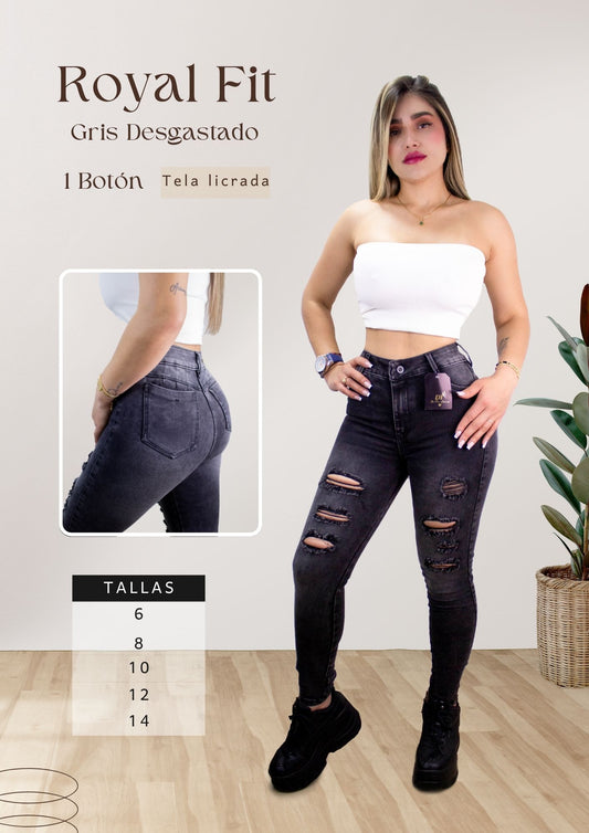 Royal Fit Gris Desgastado