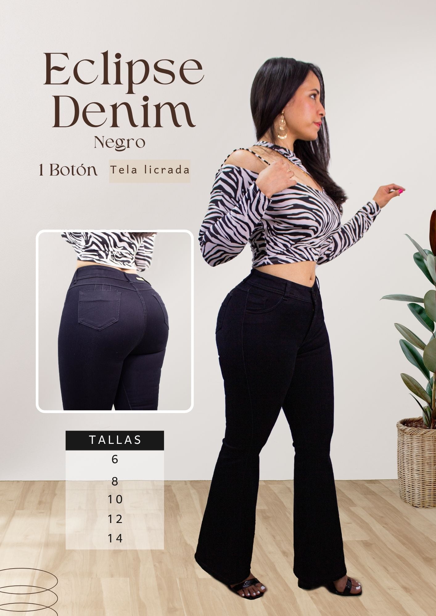 Eclipse Denim Negro